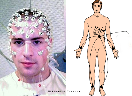 EEG and ECG (Wikimedia Commons)